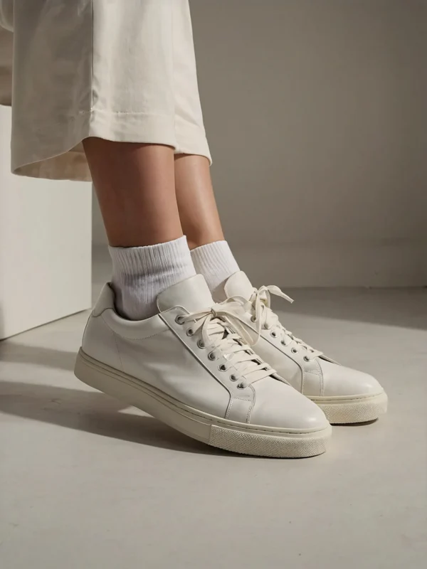 Monochrome Leather Sneaker